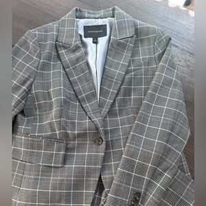 Banana Republic Grey Plaid Suit: Jacket and Pants
